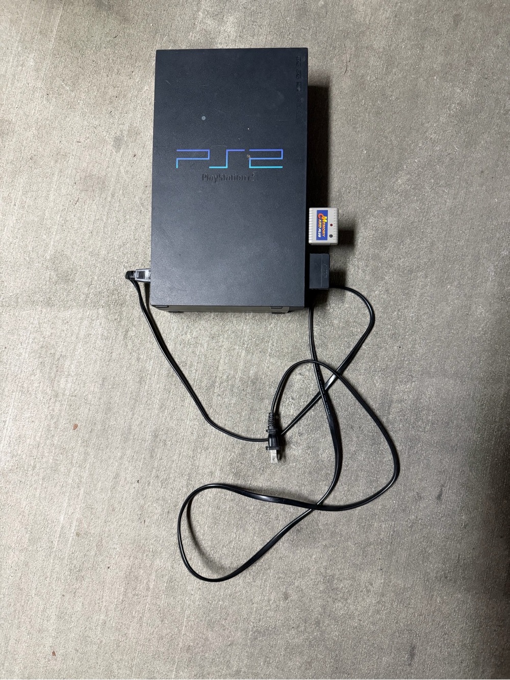 Sony PS2 Slimline Black Console with Blue PS2 Logo